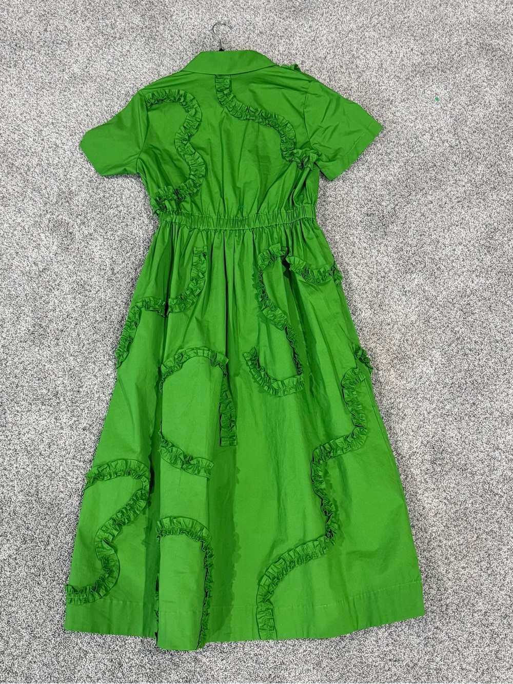 Women's Ribbon Short Sleeve Midi Shirtdress Kate Spade Target Green Women’s XS - Picture 11 of 12